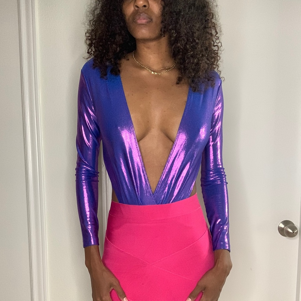 Deep V body suit